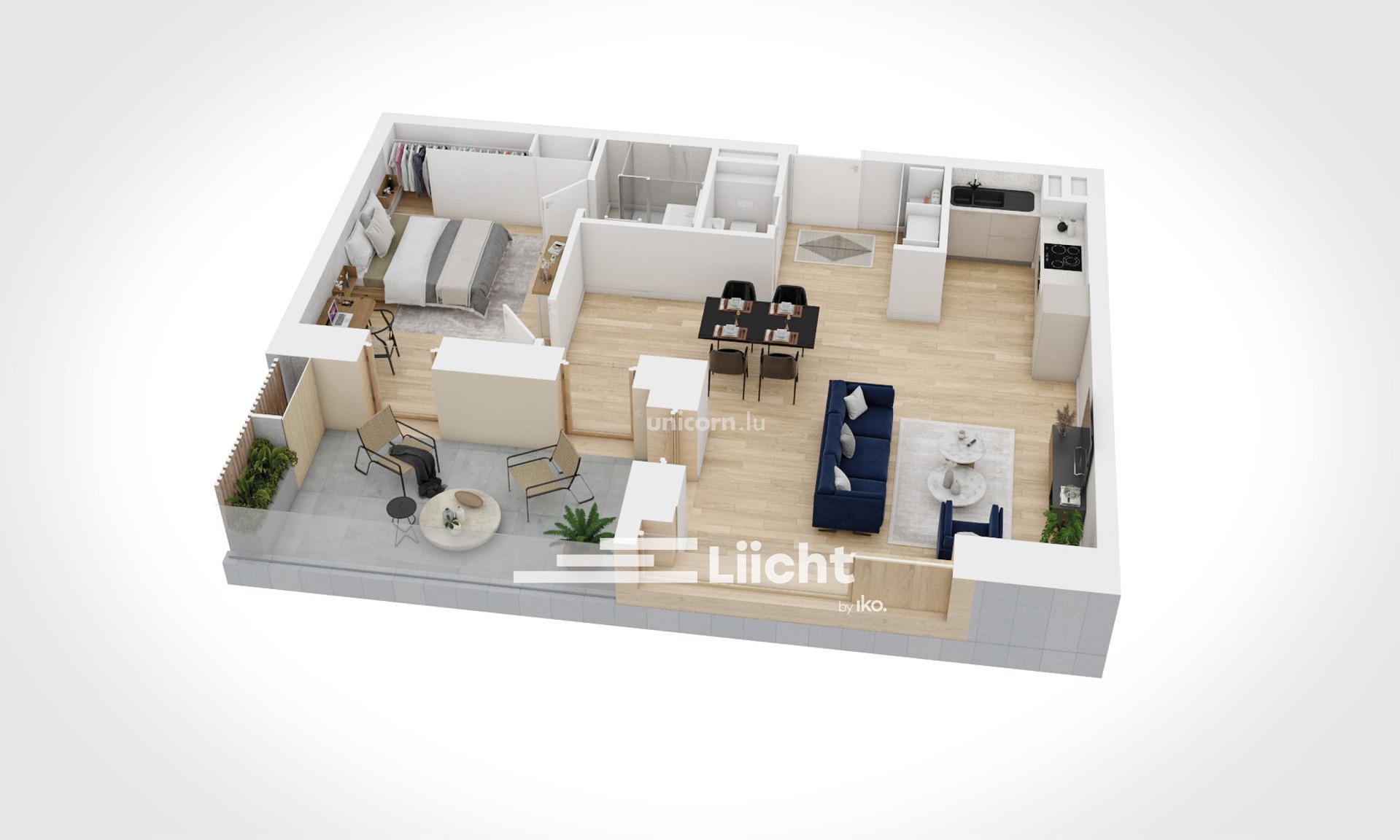Appartement en vente à Esch-Sur-Alzette  - 56.9m²