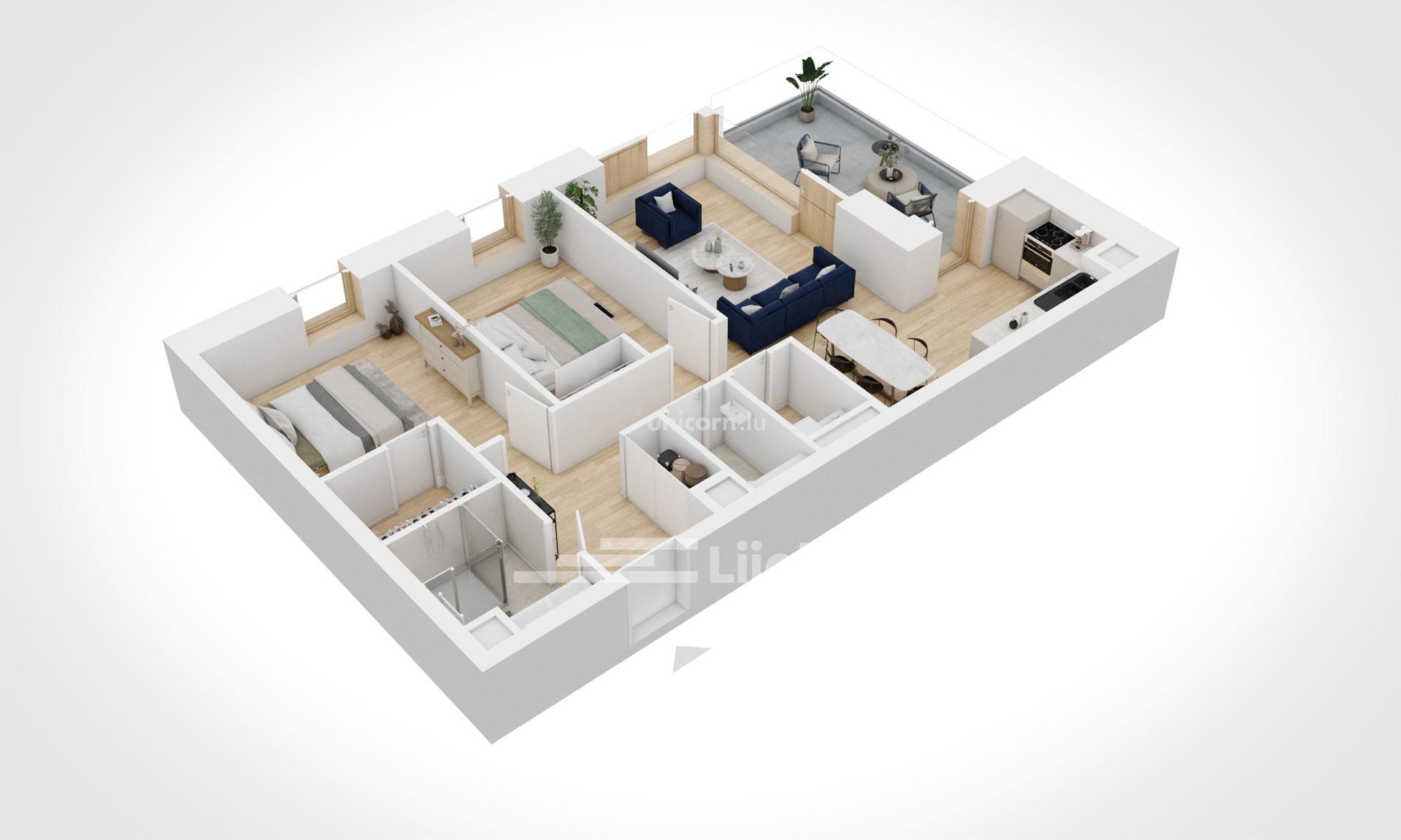 Appartement en vente à Esch-Sur-Alzette  - 70.13m²